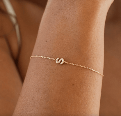 Zierliches Elmaso-Initialenarmband