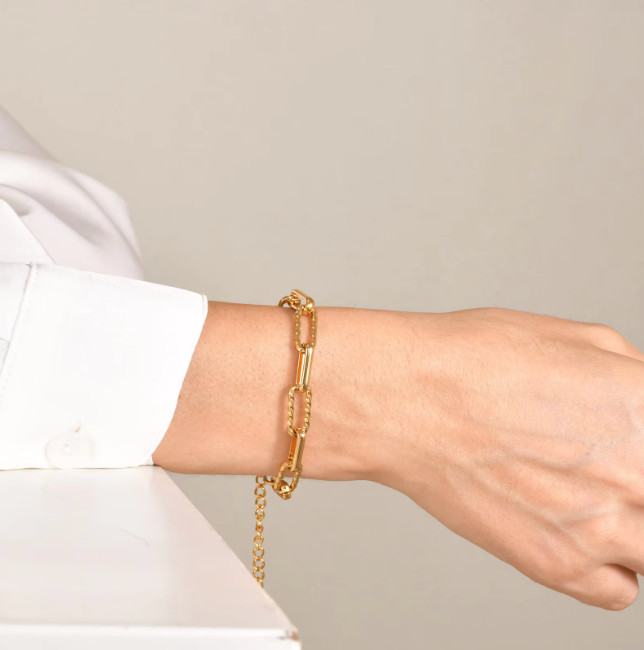Büroklammer-Kettenarmband