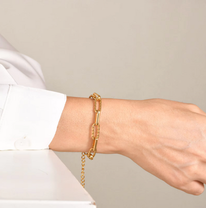Büroklammer-Kettenarmband